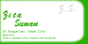 zita suman business card